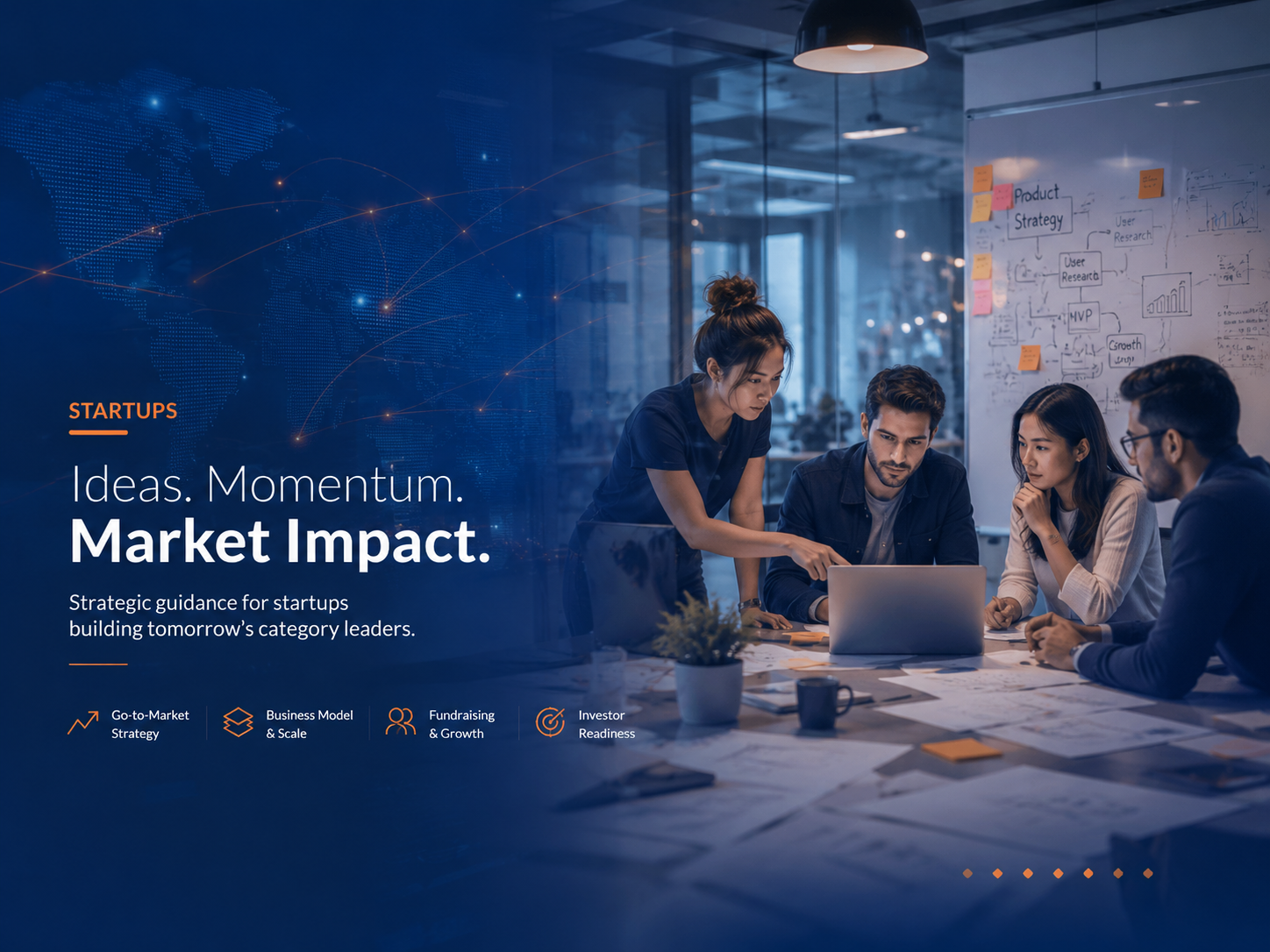 Startups advisory sector visual